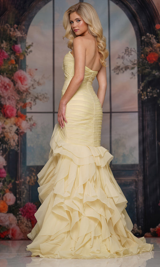 Colors Dress 3886 - Strapless Ruffled Mermaid Gown