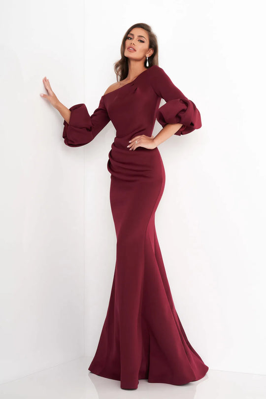 Jovani - 39739 Pleat Mother of the Groom Trumpet Gown