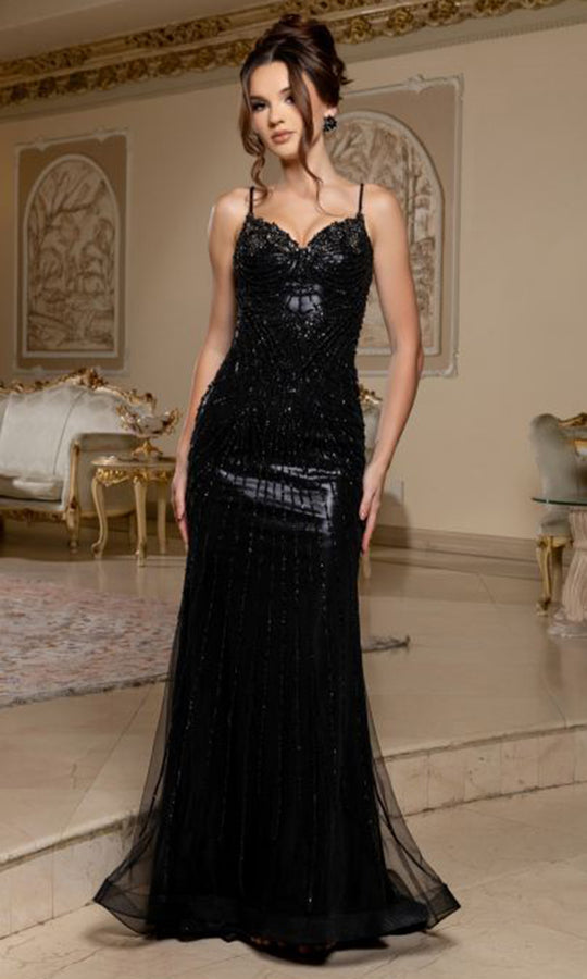 May Queen RQ8235 - Radiant Beaded Sweetheart Evening Gown