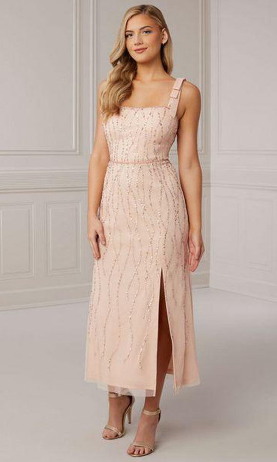 Adrianna Papell Platinum 40409 - Thick Strapped Long Dress