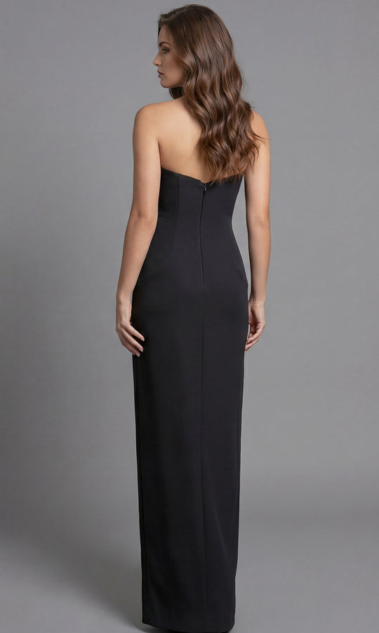 Jovani 40436 - Strapless Plunge Column Evening Gown