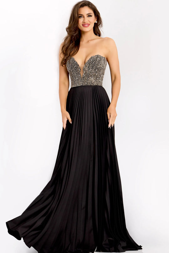 Jovani 42638 - Embellished Strapless A-Line Prom Gown