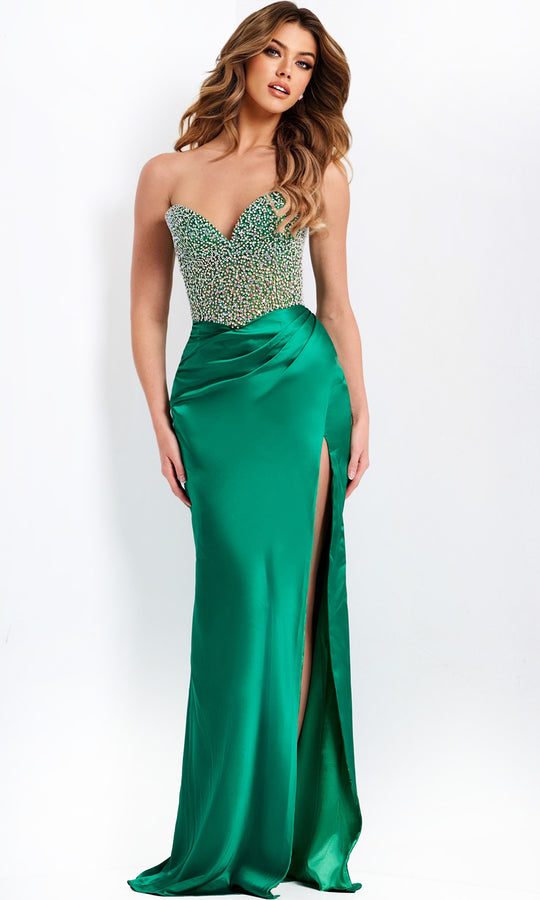 Jovani 42845 - Beaded Corset Sweetheart Prom Gown