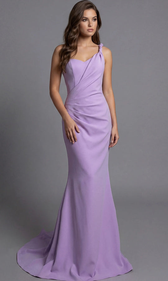 Jovani 43401 - One Shoulder Draped Mermaid Evening Gown