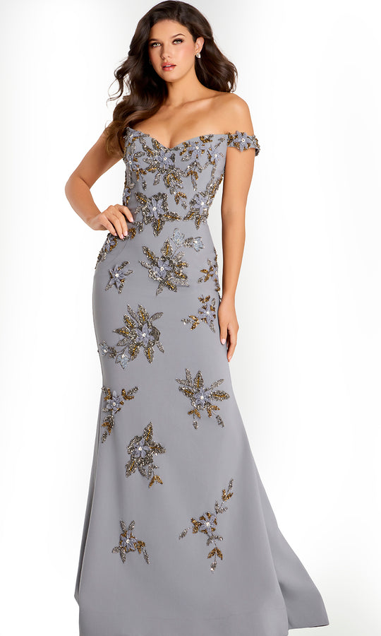 Jovani 44022 - Floral Applique Sweetheart Mermaid Gown