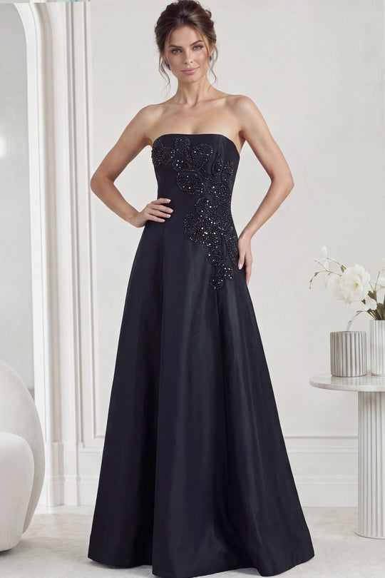 Jovani 44352 - Strapless A-line Gown with Shawl