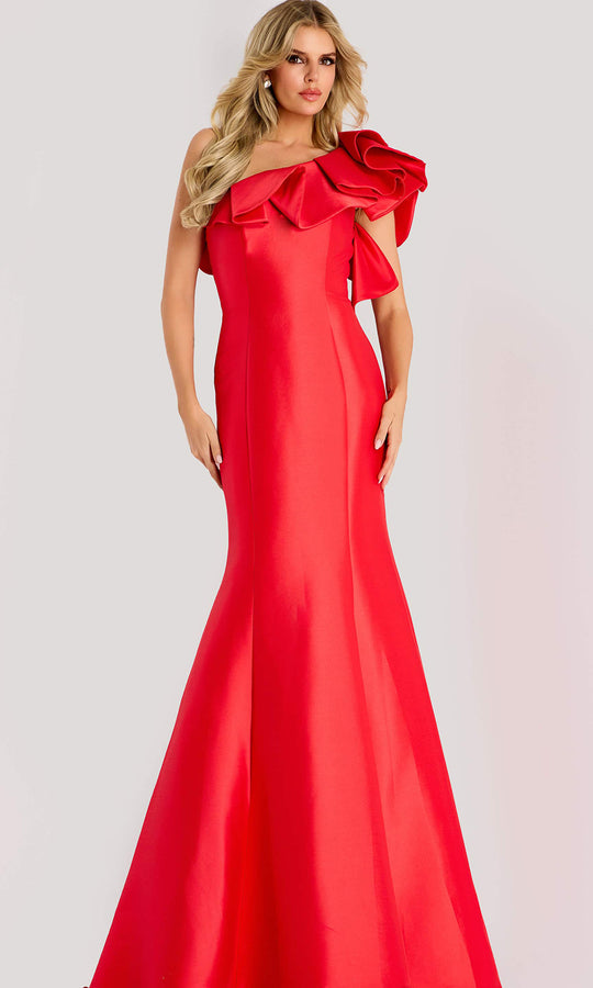 Jovani 44527 - Ruffled Neck Mermaid Long Gown
