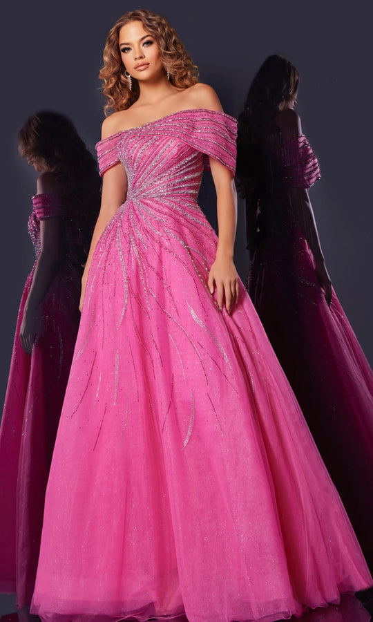 Jovani 45067 - Beaded Detail A-Line Prom Gown