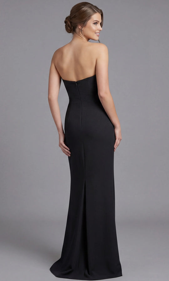 Jovani 45925 - Beaded Neckline Crepe Column Gown