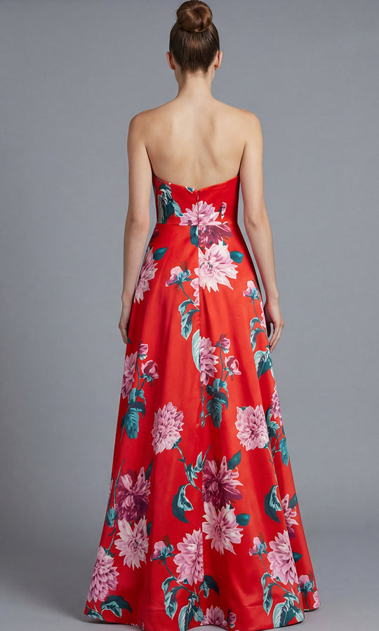 Jovani 46562 - Printed Satin A-Line Evening Gown