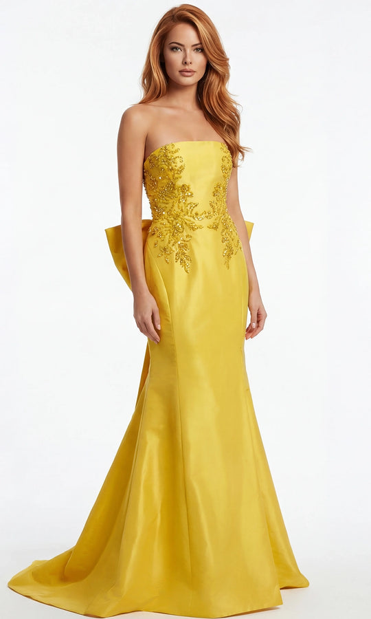 Jovani 46982 - Beaded Applique Mermaid Prom Gown