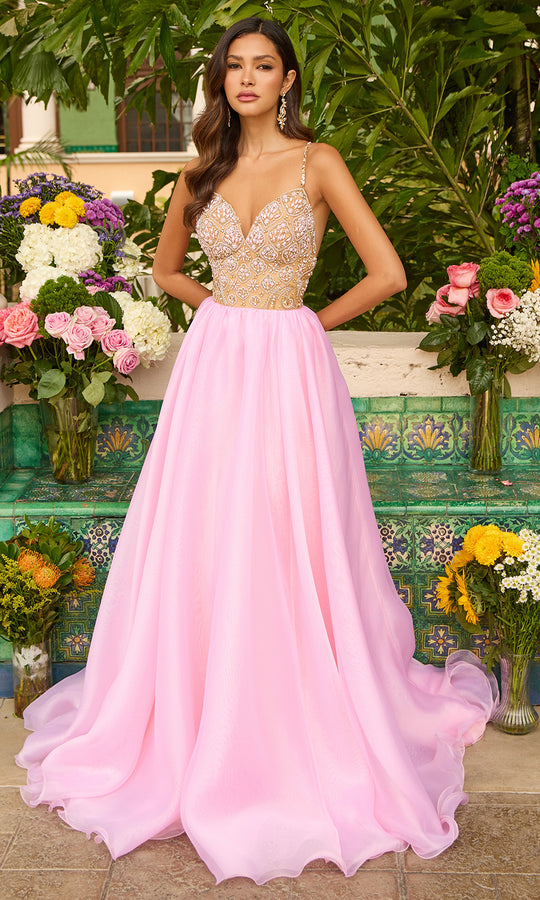 Ava Presley 47243 - Beaded Bodice Couture Ballgown