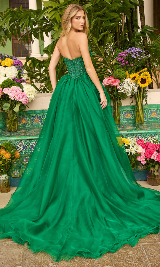 Ava Presley 47255 - Strapless Beaded Bodice Prom Ballgown