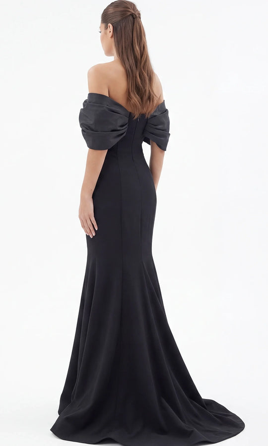 Jovani 47657 - Dramatic Sleeve Mermaid Evening Gown