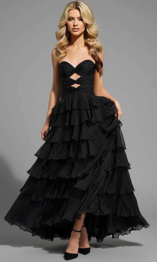 Jovani 47743 - Tiered Organza Strapless Prom Gown