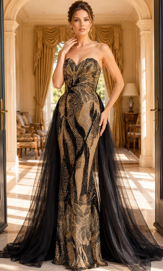 Jovani 48709 - Dazzling Beaded Sweetheart Evening Gown