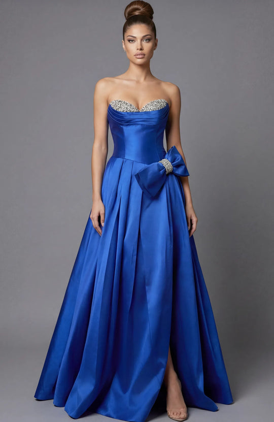 Jovani 49196 Bow Accented Prom Dress