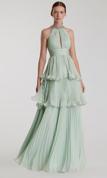 lime green and blue bridesmaid dresses Mac Duggal 26570 Dress main image 0