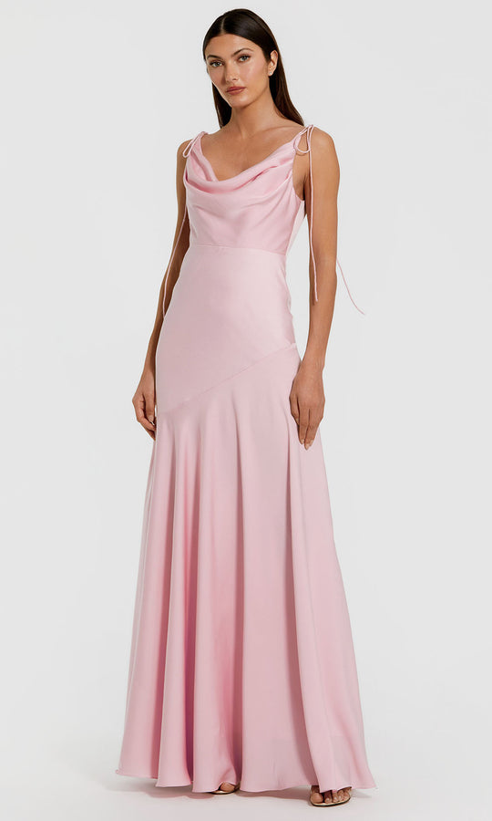 Mac Duggal 49914 - Cowl Neck A-Line Evening Gown