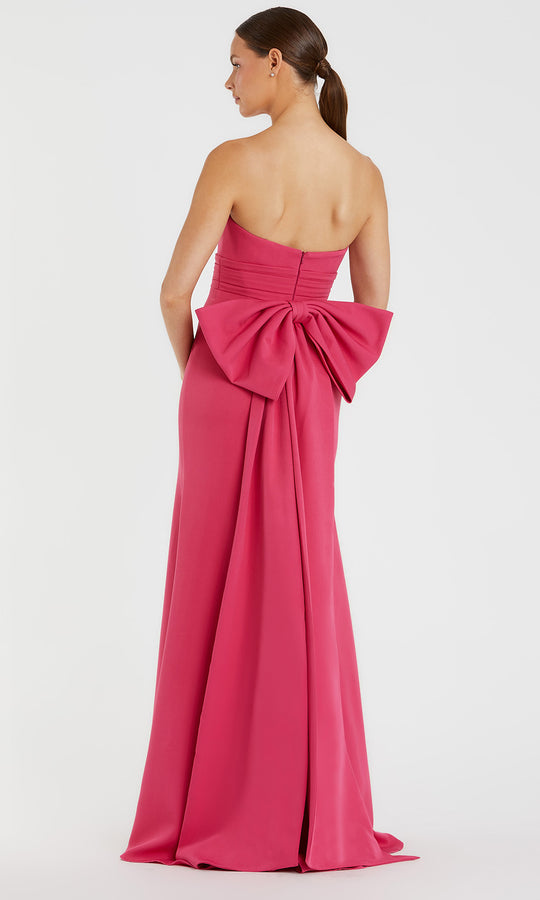 Mac Duggal 49967 - Strapless Bow Back Evening Gown