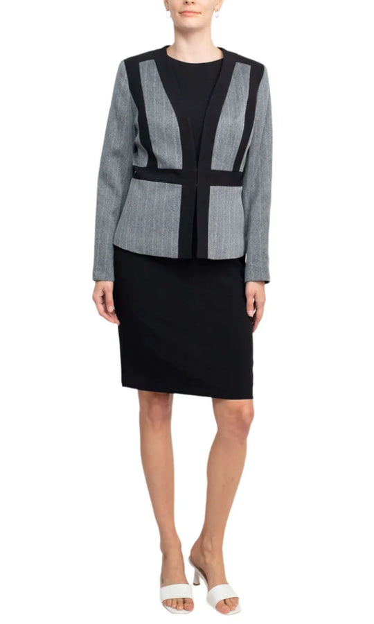 Le Suit 50040167 - Structured Jacket Sheath Knee-Length Dress