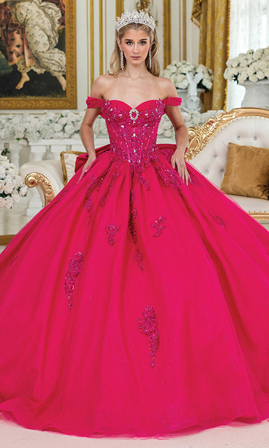 Dancing Queen 5048 - Beaded Jewel Accent Ballgown