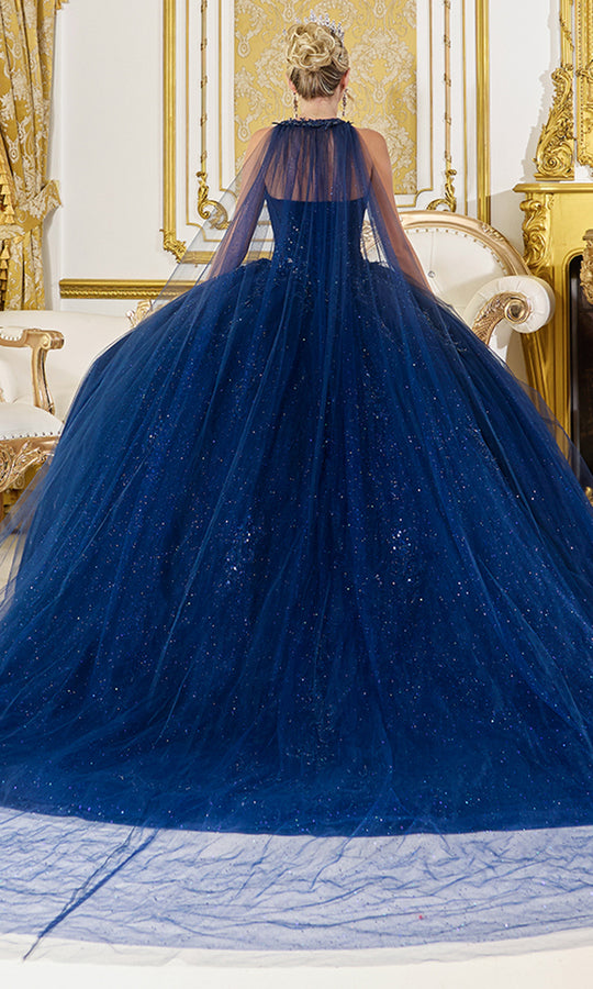 Dancing Queen 5061 - Halter Corset Glitter Ballgown