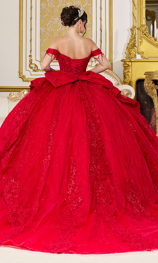 Dancing Queen 5108 - Embroidered Lace Sweetheart Corset Ballgown