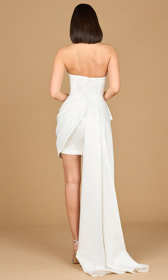 Lara Dresses 51201 - Strapless Draped Dress with Overskirt