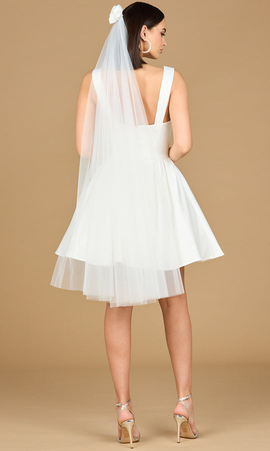 Lara Dresses 51205 - Sleeveless V-Neck Flared Dress