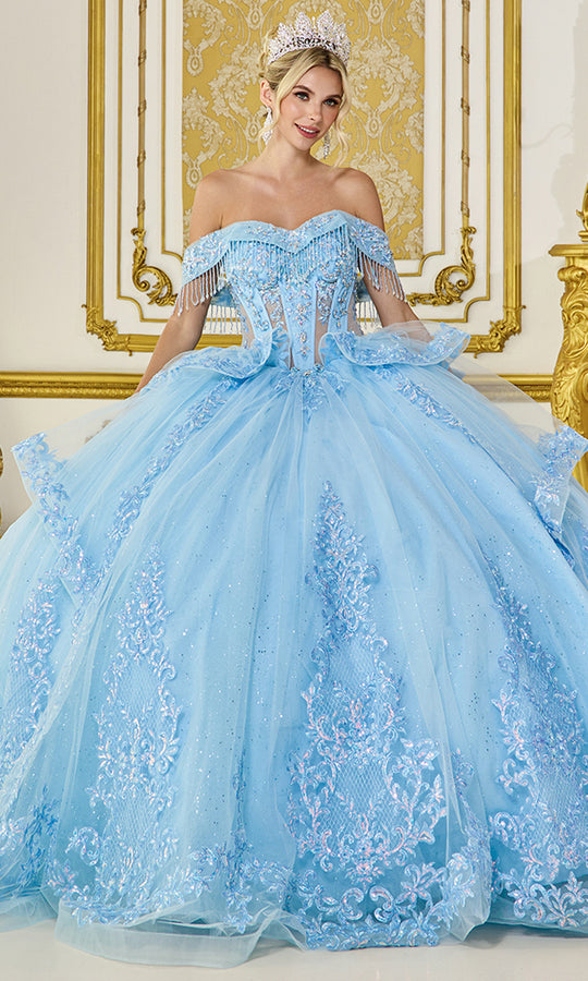 Dancing Queen 5122 - Jeweled Corset Bodice Sweetheart Ballgown