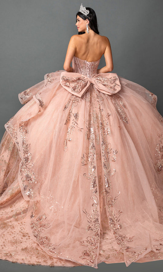 Dancing Queen 5133 - Sweetheart Neck Sparkle Embroidered Ballgown