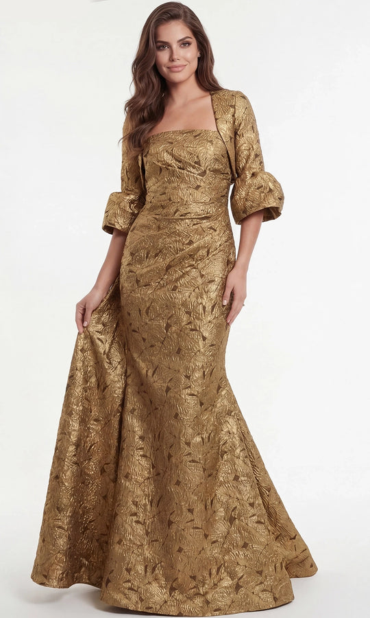 Jovani 51653 - Textured Metallic Mermaid Long Gown
