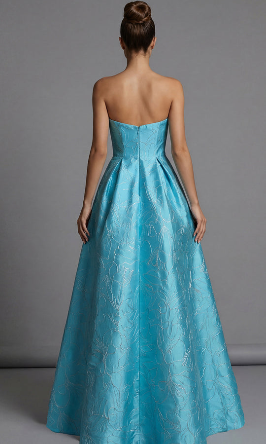 Jovani 51693 - Brocade Strapless High Low Mini Dress