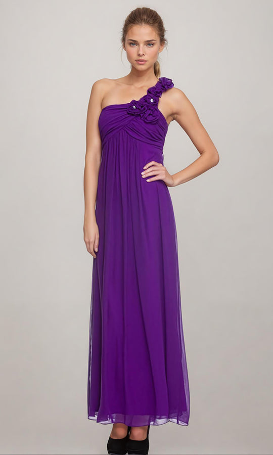 Juliet Dresses 520 - One Shoulder Empire A-Line Gown