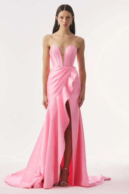 Tarik Ediz 55093 - Plunged Sweetheart Mermaid Prom Gown