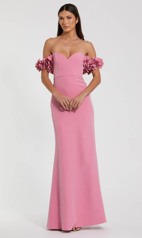 Ieena Duggal 56131 - Floral Off Shoulder Sheath Gown
