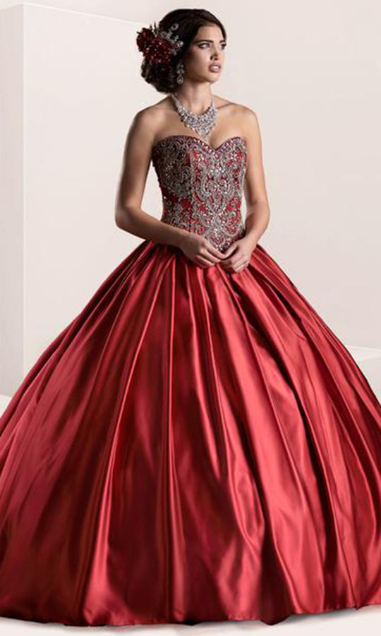 Fiesta Gowns - 56376 Pleated Skirt Quinceanera Dress