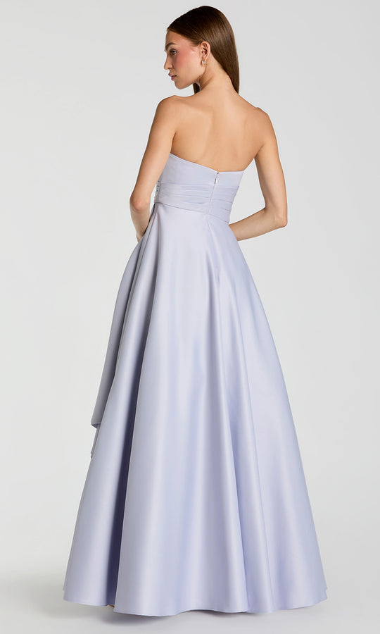 Mac Duggal 56425 - Pleated Waist Strapless Satin Ballgown