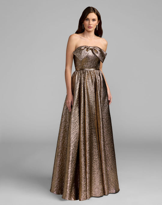 Mac Duggal 56441 - Strapless Bow Detailed Evening Dress