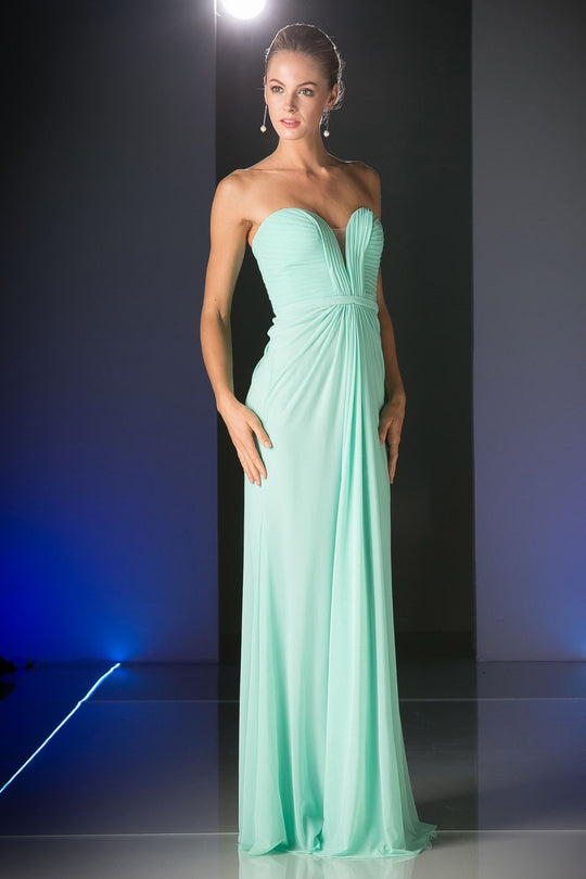 Ladivine 601 - Strapless Sweetheart Evening Dress