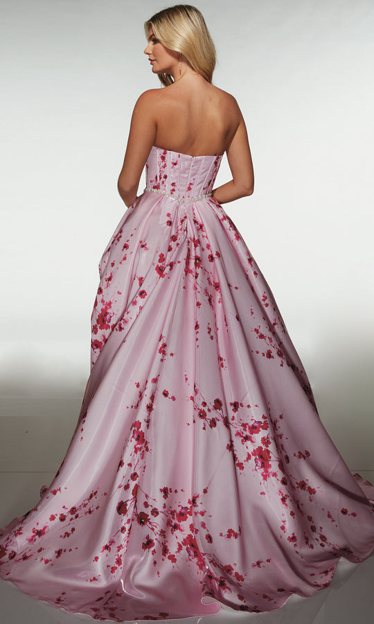 Alyce Paris 61989 - Strapless Corset Ballgown with Front Slit