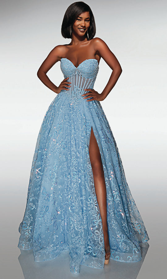 Alyce Paris 62033 - Strapless Beaded Corset Gown
