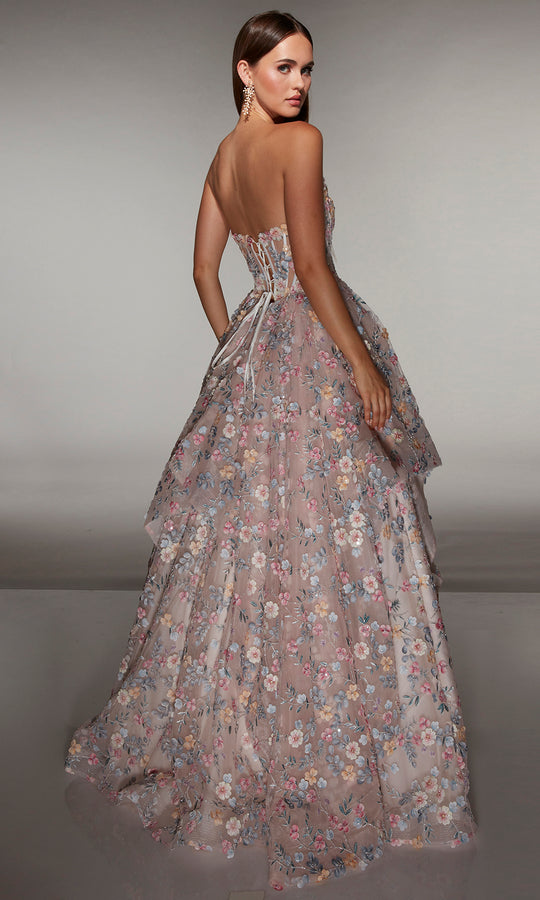 Alyce Paris 62048 - Floral Corset Ball Gown