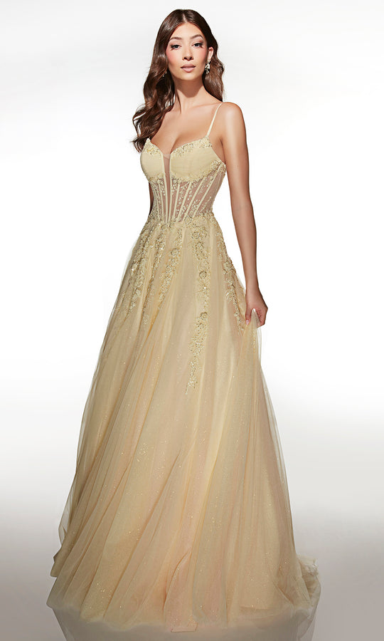 Alyce Paris 62061 - Floral Corset Ball Gown