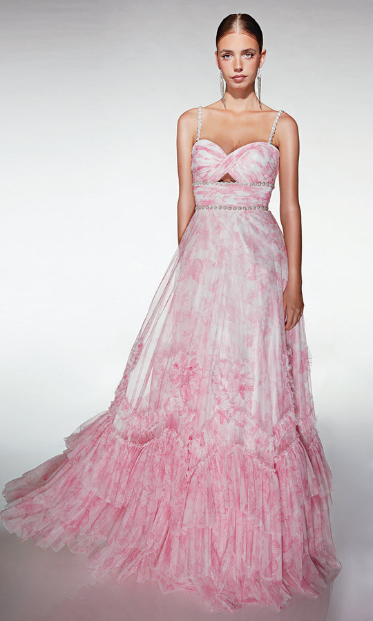 Alyce Paris 62063 - Tiered Ruffle Ballgown