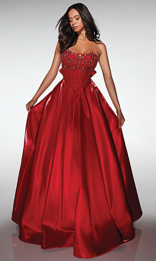 Alyce Paris 62134 - Strapless Ball Gown with Beaded Corset