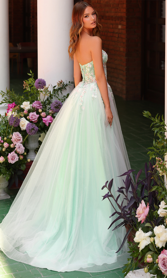 Clarisse 62135 - Colorful Lace Applique Sweetheart Ballgown