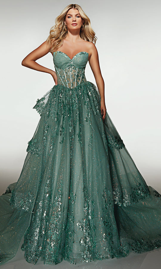 Alyce Paris 62158 - Glitter Corset Ball Gown