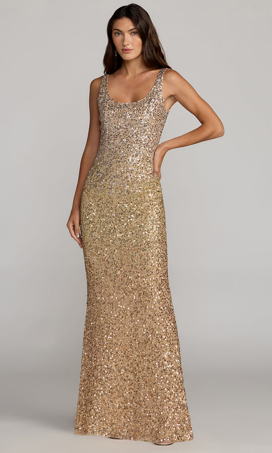 Mac Duggal 6219 - Shimmering Applique Scoop Prom Gown